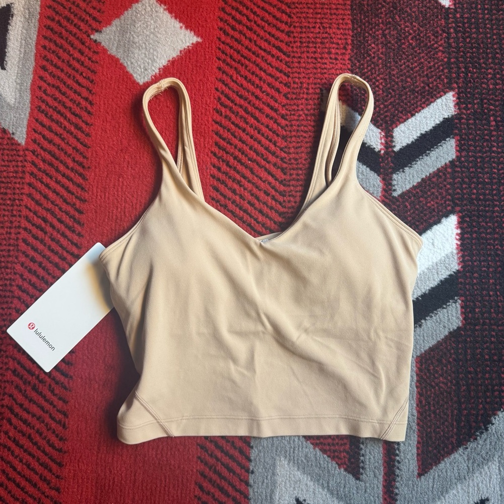 Lululemon Align Tank Cropped Tan NWT size 6